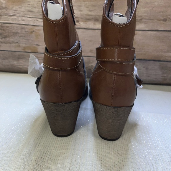 Unleashed by Rocket Dog Brown Western Booties Women’s 10 - Picture 3 of 6